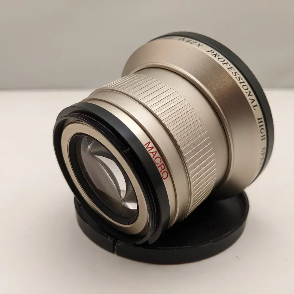 Crystal Vision 0.42X Pro Hi Speed AF Super Wide Angle Lens w Adapter Ring & Fltr